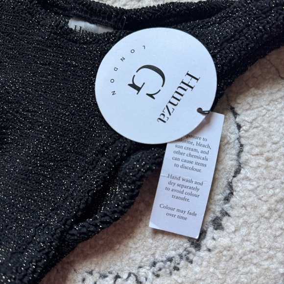 Hunza G Black Sparkle Bikini Bottom - Picture 4 of 6